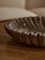 Large Grey Fluted Marble Bowl | Savio