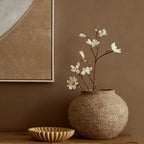 Small Ochre Fluted Marble Bowl | Savio