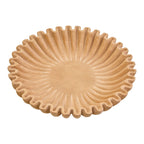 Large Ochre Fluted Marble Bowl | Savio