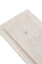 Rectangular White Fluted Marble Box | Savio