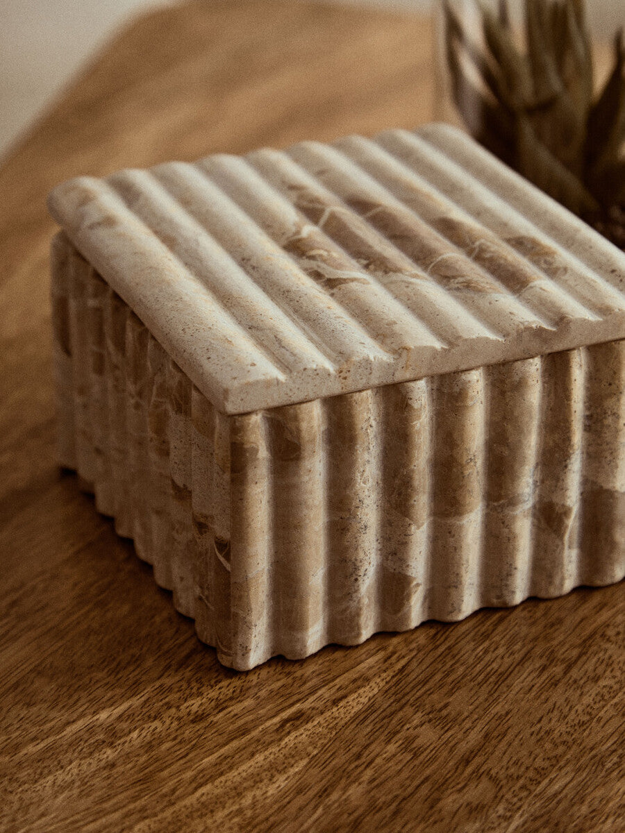 Square Chocolate Marble Box | Santino