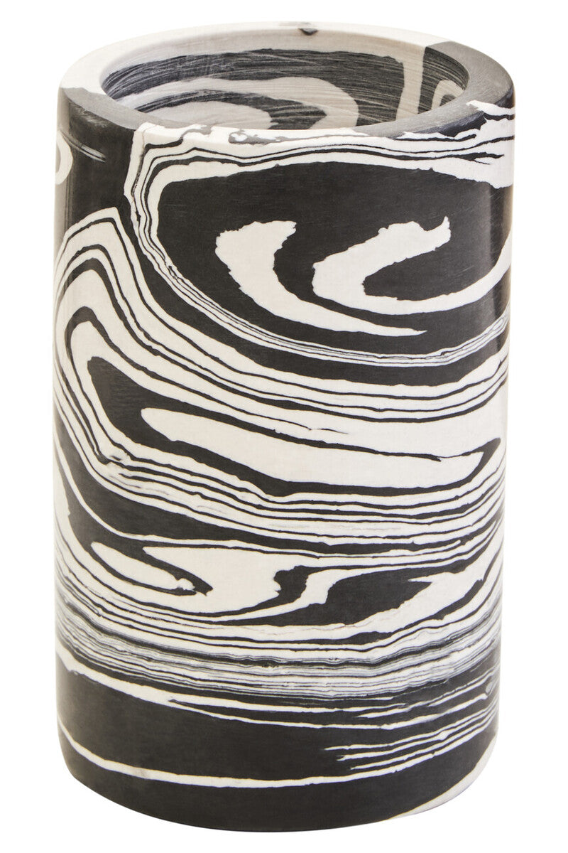 Black and White Marble Two Way Candle Holder | Helsa
