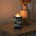 Black and White Marble Two Way Candle Holder | Helsa
