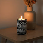 Black and White Marble Two Way Candle Holder | Helsa