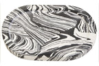 Black and White Oval Marble Tray | Helsa
