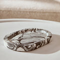 Black and White Oval Marble Tray | Helsa