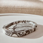 Black and White Oval Marble Tray | Helsa