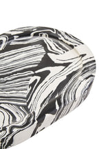 Black and White Oval Marble Tray | Helsa