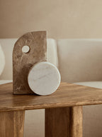 Chocolate and White Marble Sculpture | Santino