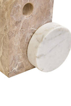Chocolate and White Marble Sculpture | Santino