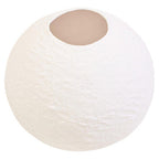 Cotton Mache Small White Round Vase | Sanai