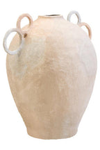 Cotton Mache Large Vase with Decorative Handles | Sanai
