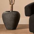 Cotton Mache Large Black Planter | Sanai
