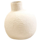 Cotton Mache Large Cream Vase | Sanai