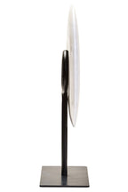 Small Round Dia 20cm Grey Marble Disc Sculpture | Zoro
