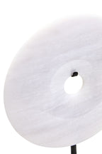 Small Round Dia 20cm Grey Marble Disc Sculpture | Zoro