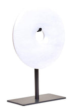 Extra Small Round Dia 15cm White Marble Disc Sculpture | Zoro