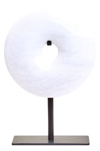 Extra Small Round Dia 15cm White Marble Disc Sculpture | Zoro