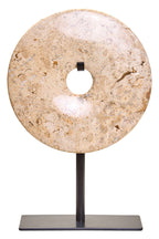 Extra Small Natural Speckled Marble Round Dia 15cm Disc Sculpture | Zoro