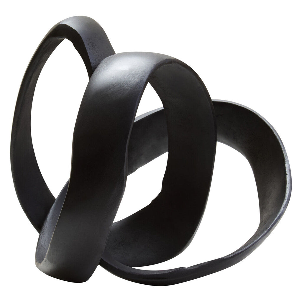 Matt Black Nickel Finish Knot Sculpture | Prato