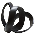 Matt Black Nickel Finish Knot Sculpture | Prato