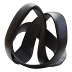 Matt Black Nickel Finish Knot Sculpture | Prato