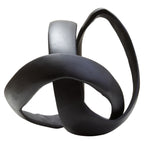 Matt Black Nickel Finish Knot Sculpture | Prato