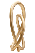 Matt Gold Finish Twist Sculpture | Prato