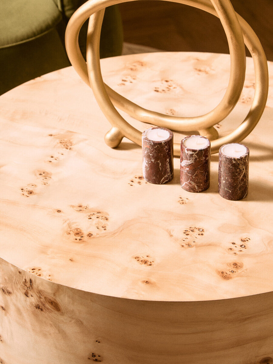 Matt Gold Finish Twist Sculpture | Prato
