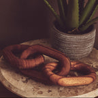 Brown Wood 3 Link Chain Decor | Cato