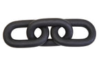 Black Wood 3 Link Chain Decor | Cato