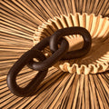 Black Wood 3 Link Chain Decor | Cato
