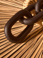 Black Wood 3 Link Chain Decor | Cato