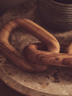 Natural Wood 3 Link Chain Decor | Cato
