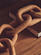 Natural Wood 5 Link Table Decor Chain | Cato