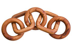 Brown Wood Five Link Table Decor Chain | Cato