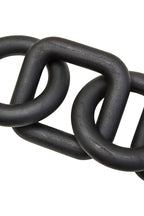 Cato Black Wood Five Link Table Decor Chain