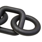 Cato Black Wood Five Link Table Decor Chain