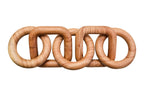Natural Wood Five Link Table Decor Chain | Cato