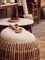 Natural Wood Five Link Table Decor Chain | Cato
