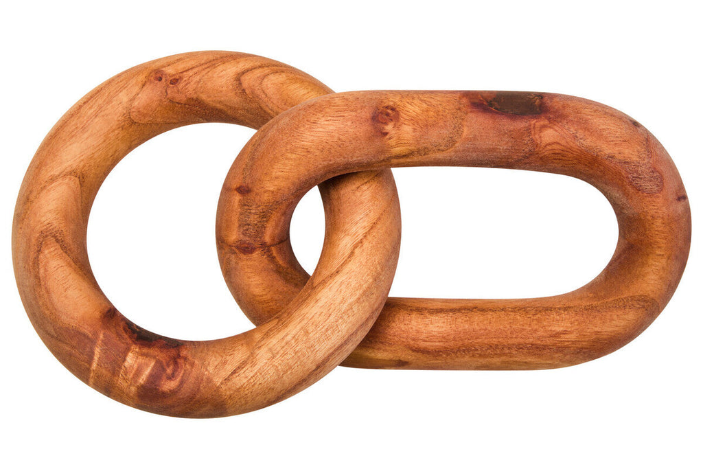 Brown Wood 2 Link Chain Decor | Cato
