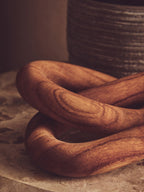 Brown Wood 2 Link Chain Decor | Cato