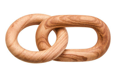 Natural Wood 2 Link Chain Decor | Cato
