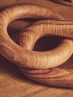 Natural Wood 2 Link Chain Decor | Cato
