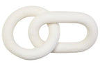 White Wood 2 Link Chain Decor | Cato
