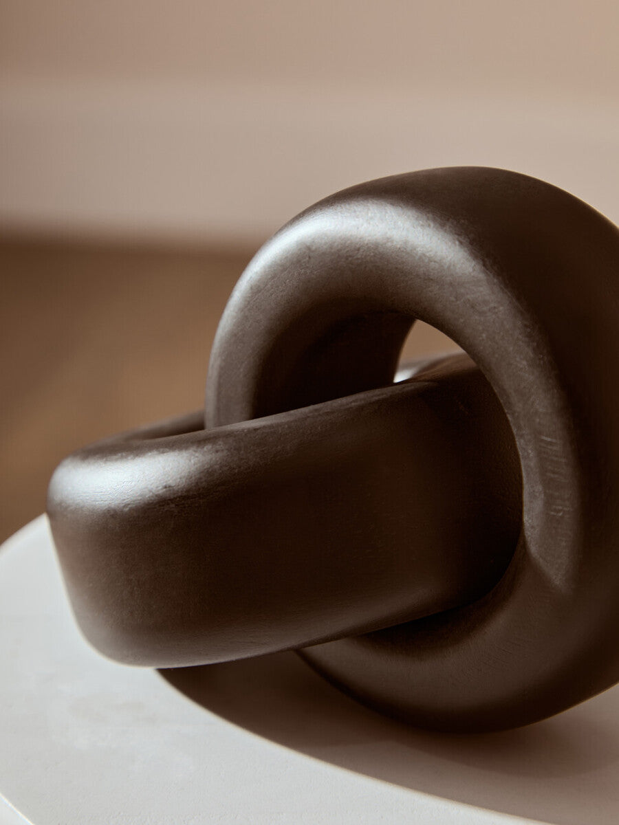 Black Wood Small Knot Decor | Cato