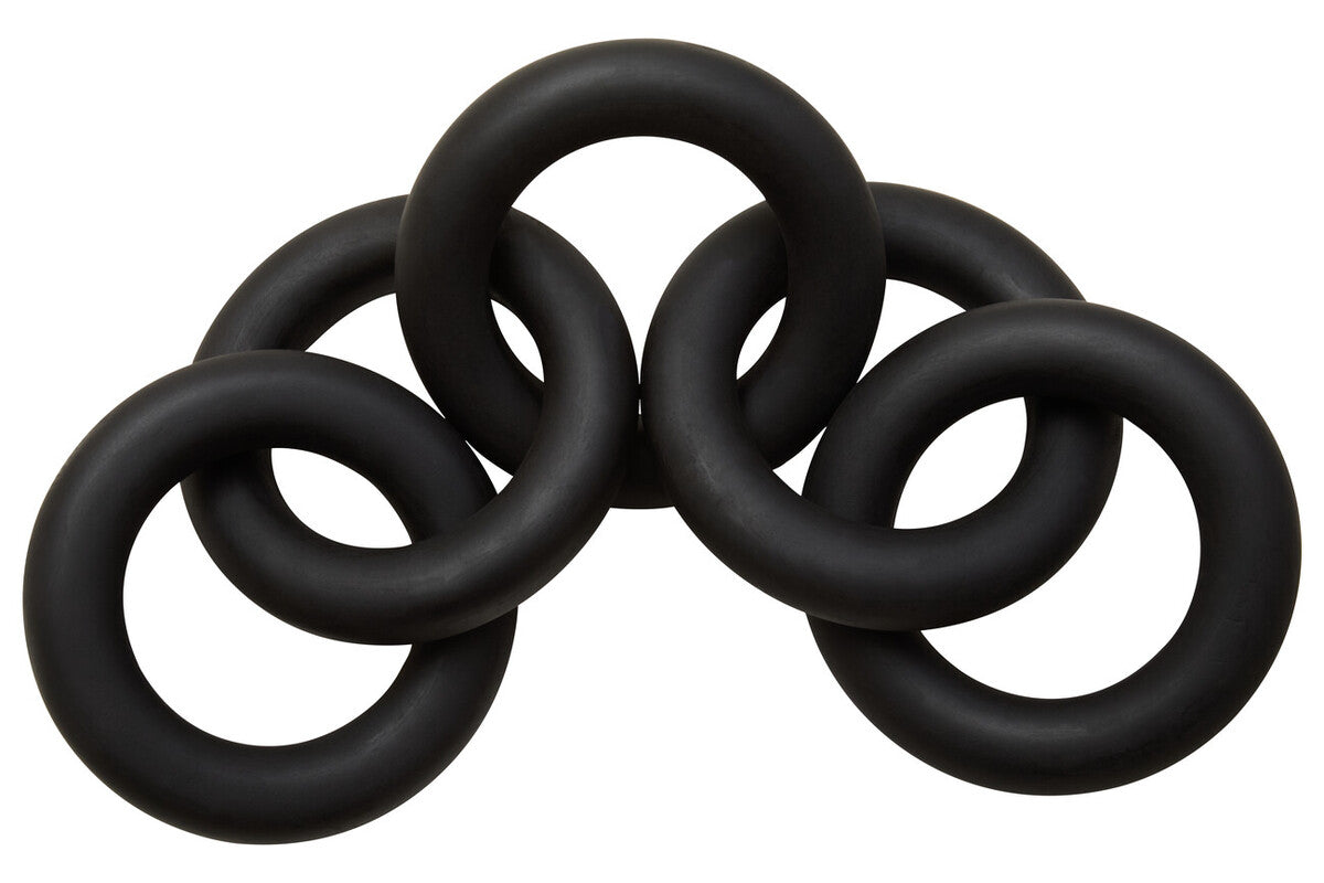 Black Wooden 5 Link Floor Decor Chain | Cato