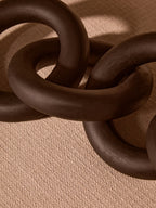 Black Wooden 5 Link Floor Decor Chain | Cato