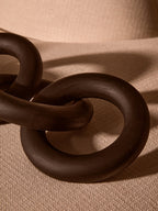 Black Wooden 5 Link Floor Decor Chain | Cato