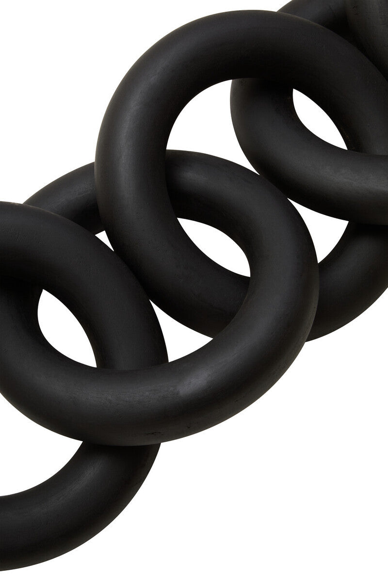 Black Wooden 5 Link Floor Decor Chain | Cato